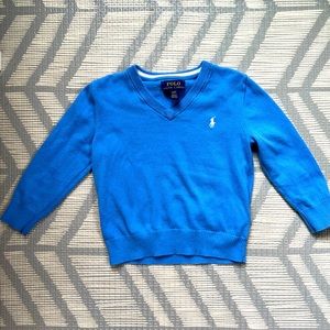 Polo Ralph Lauren 2T boys blue sweater v neck